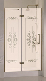 Cezares MAGIC-B-12-90-ROYAL PALACE-PP-Br-L(R) Дверь в проем. стекло текстурное, бронза