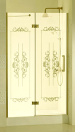 Cezares MAGIC-B-12-100-ROYAL PALACE-PP-G-L(R) Дверь в проем. стекло текстурное, золото