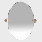 TW Harmony 021, вращающееся зеркало овальное 56*8*h66, цвет держателя: бронза TWHA021br
