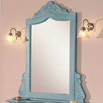Cezares Classico Зеркало с двумя выдвижными ящиками, 136х113, цвет Decorato Verde Sbiancato MO03.04