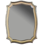 TW Зеркало в раме 64х84см, цвет рамы серебро/слоновая кость TW02117arg/avorio